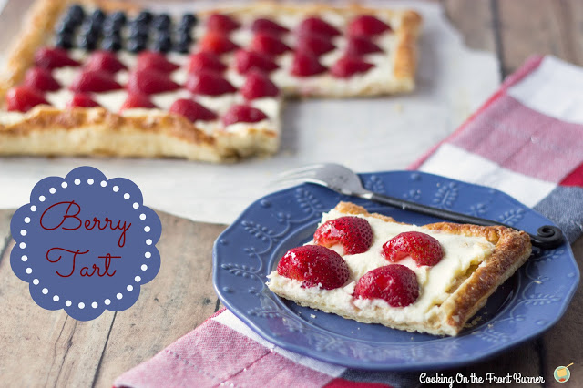 berry flag tart