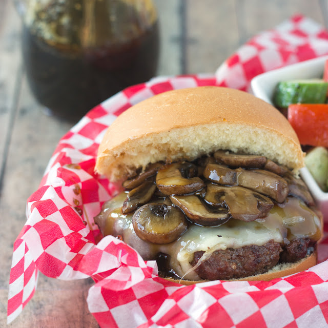 Southern Mushroom Glazed Mushroom Burger | Cooking on the Front Burner #burger #recipes