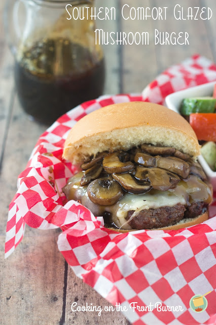 Mushroom Burger Southern Comfort Glazed Mushroom Burger