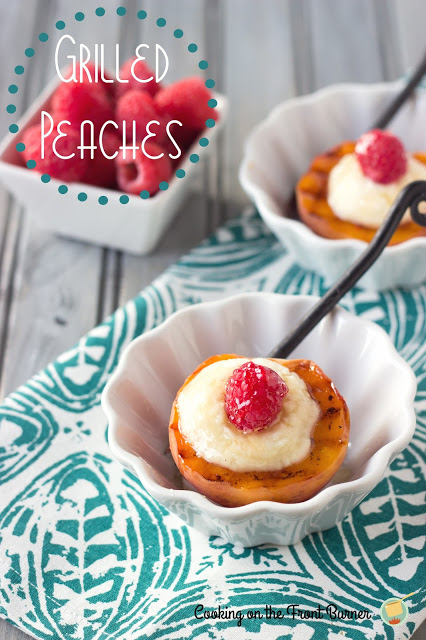 grilled peaches with honey mascarpone