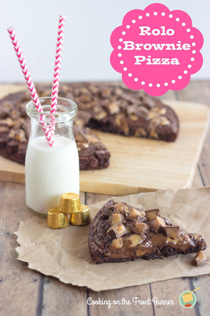Brownie Pizza Brownie Pizza with Rolos