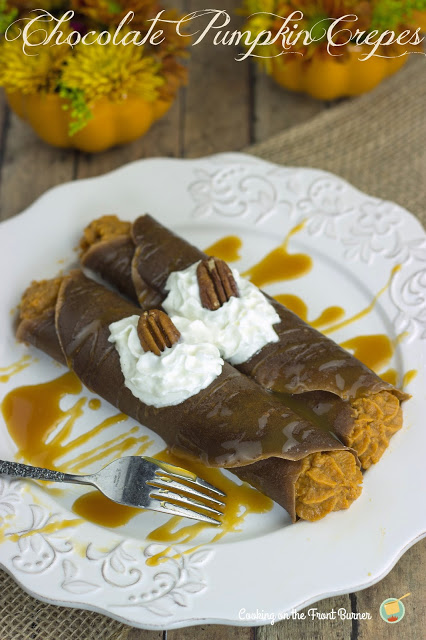 chocolate pumpkin crepes