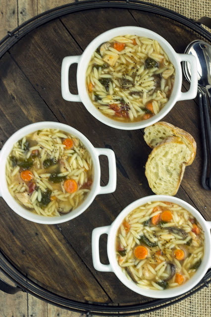 Spinaach Chicken Orzo Soup | Cooking on the Front Burner #soup
