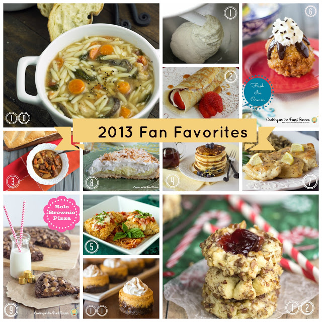 Cooking on the Front Burner Fan Favorites 2013 | Cooking on the Front Burner #cookingonthefrontburner #2013favorites