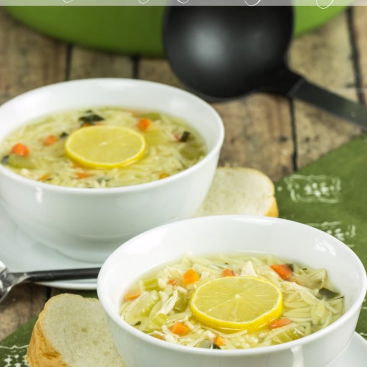 Lemon Chicken Orzo Soup