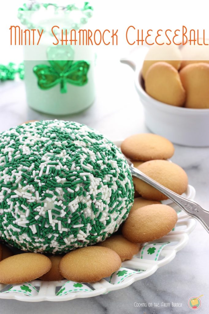 Minty Shamrock Cheeseball Minty Shamrock Cheeseball | Cooking on the Front Burner