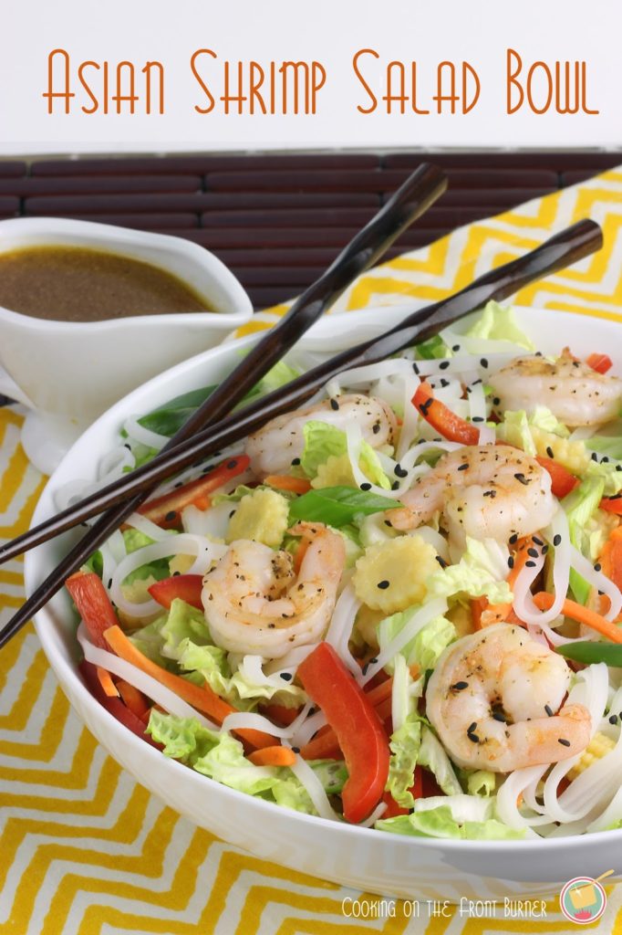 asian shrimp salad bowl