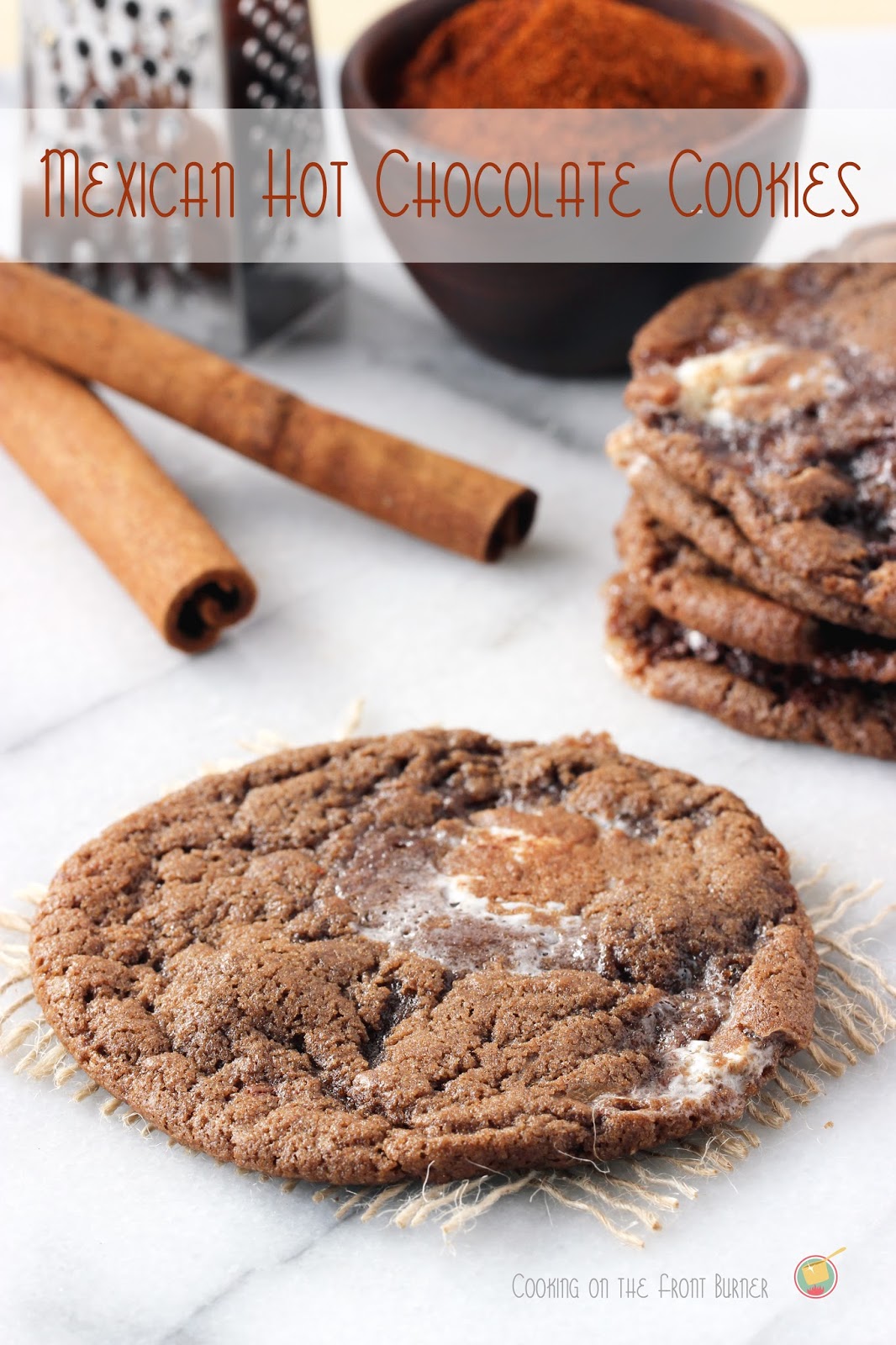Mexican Hot Chocolate Cookies | Cooking on the Front Burner