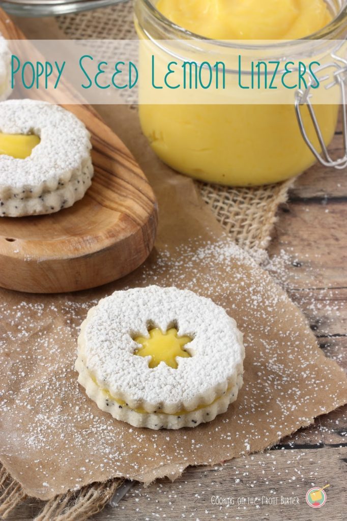poppy seed lemon linzer cookies