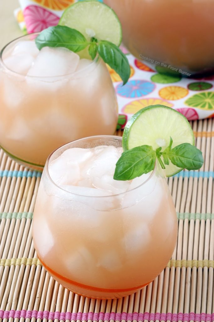 Grapefruit Lime Basil Cocktail Grapefruit Lime Basil Cocktail | Cooking on the Front Burner #cocktail #src #secretrecipeclub
