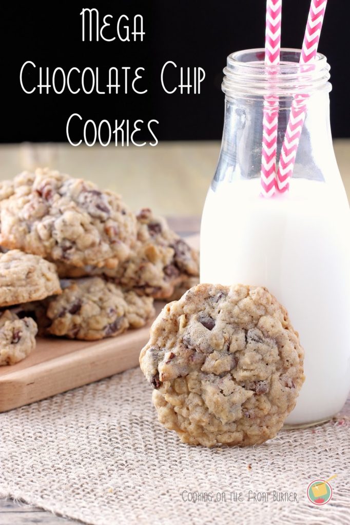 Mega Chocolate Chip Cookies Mega Chocolate Chip Cookies | Cooking on the Front Burner
