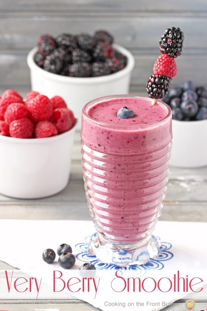 Very Berry Smoothie | Cooking on the Front Burner #energydrink 