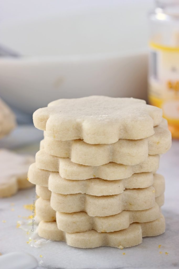 Lemon Shortbread Cookies | Cooking on the Front Burner