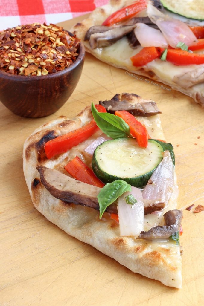 Rustic Grilled Veggie Flatbread | Cooking on the Front Burner #pizza