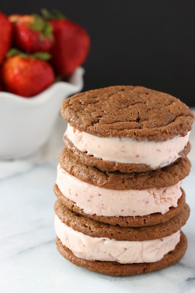 Roasted Strawberry Ice Cream | Cooking on the Front Burner #frozentreat #summertreat