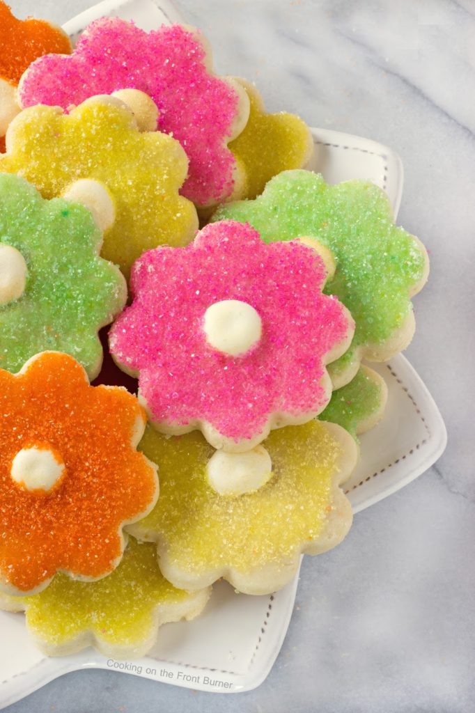 Flower Power Shortbread Cookies | Cooking on the Front Burner #dessert