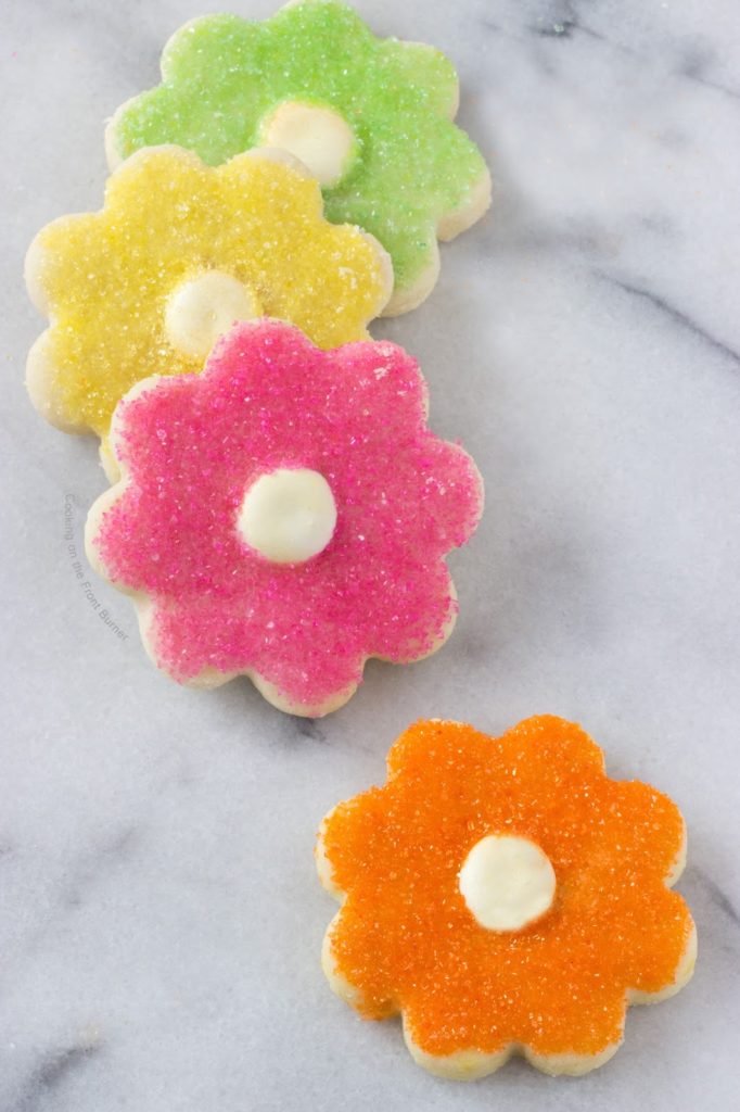 Flower Power Shortbread Cookies | Cooking on the Front Burner