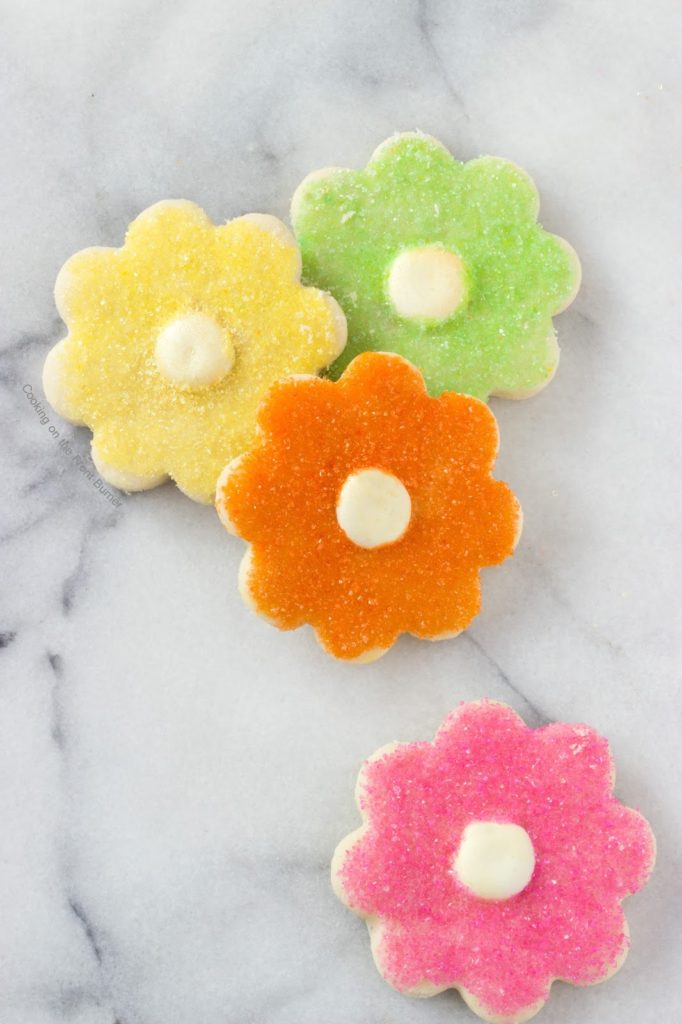 Flower Power Shortbread Cookies | Cooking on the Front Burner
