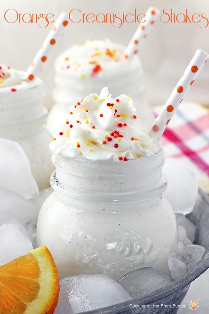 Orange Creamsicle Mini Shakes | Cooking on the Front Burner