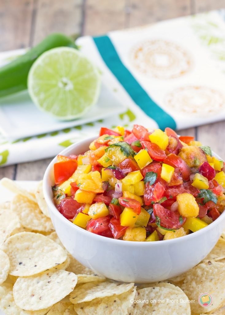 Peach Salsa | Cooking on the Front Burner 