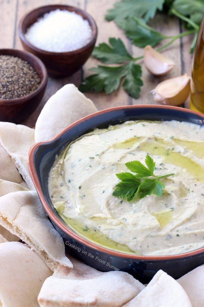 Cannellini Bean Dip Cooking on the Front Burner