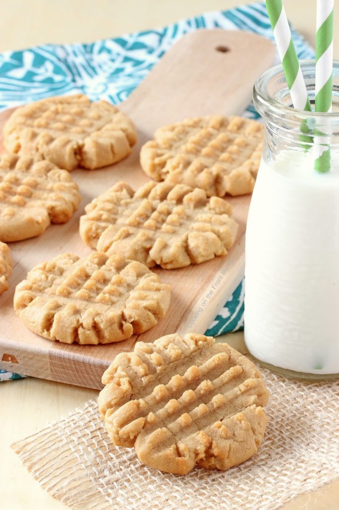 Old Fashioned Peanut Butter Cookies Cooking On The Front Burner