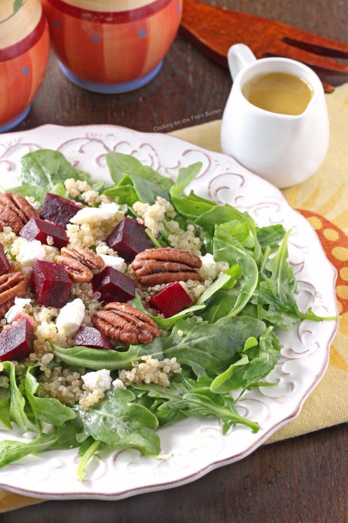 Roasted Beet, Quinoa and Arugula Salad | Cooking on the Front Burner