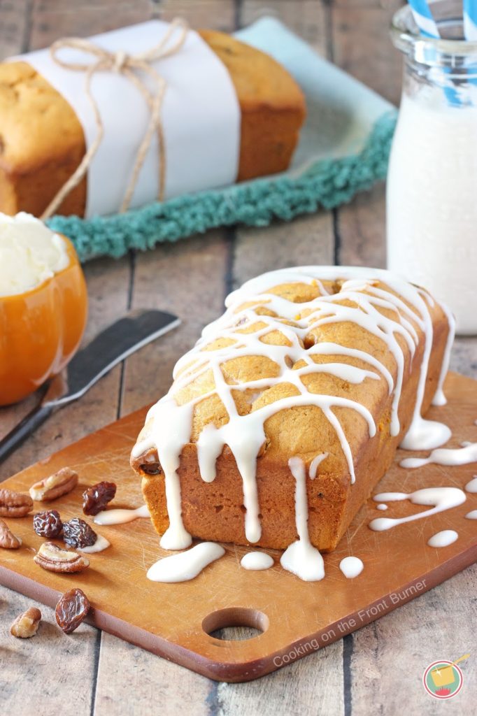 Pumpkin Cream Cheese Bread | Cooking on the Front Burner