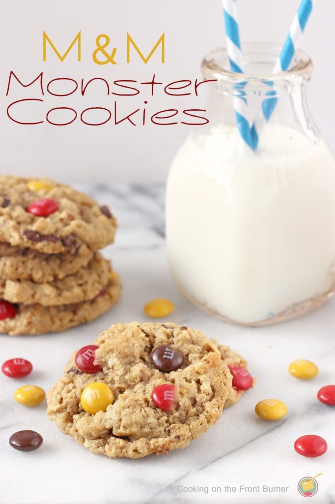m&m monster cookies