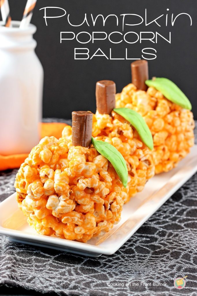 Pumpkin Popcorn Balls