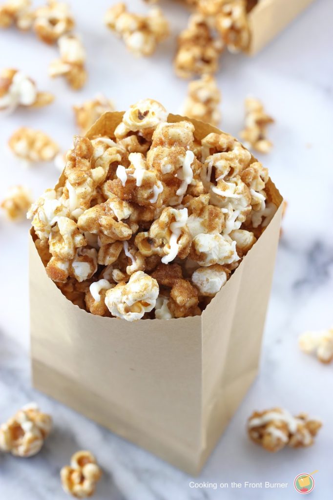 Pumpkin Spice Popcorn |Cooking on the Front Burner