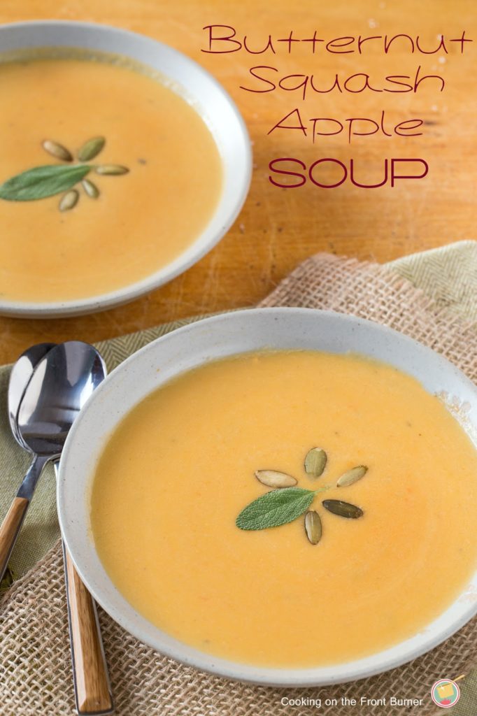 Butternut Squash Apple Soup | Cooking on the Front Burner
