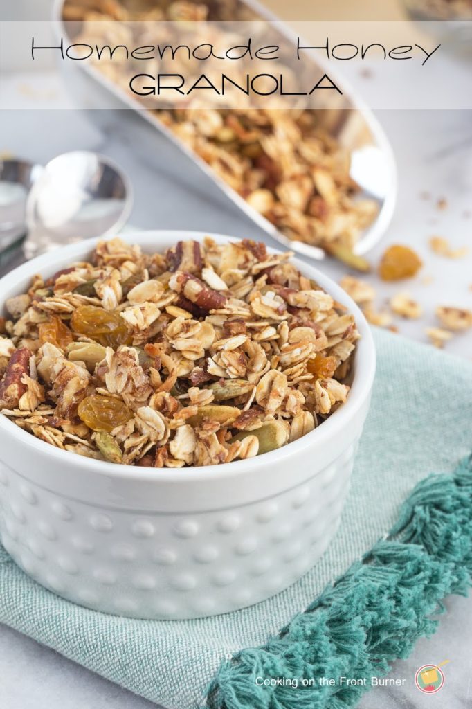 Homemade Honey Granola | Cooking on the Front Burner