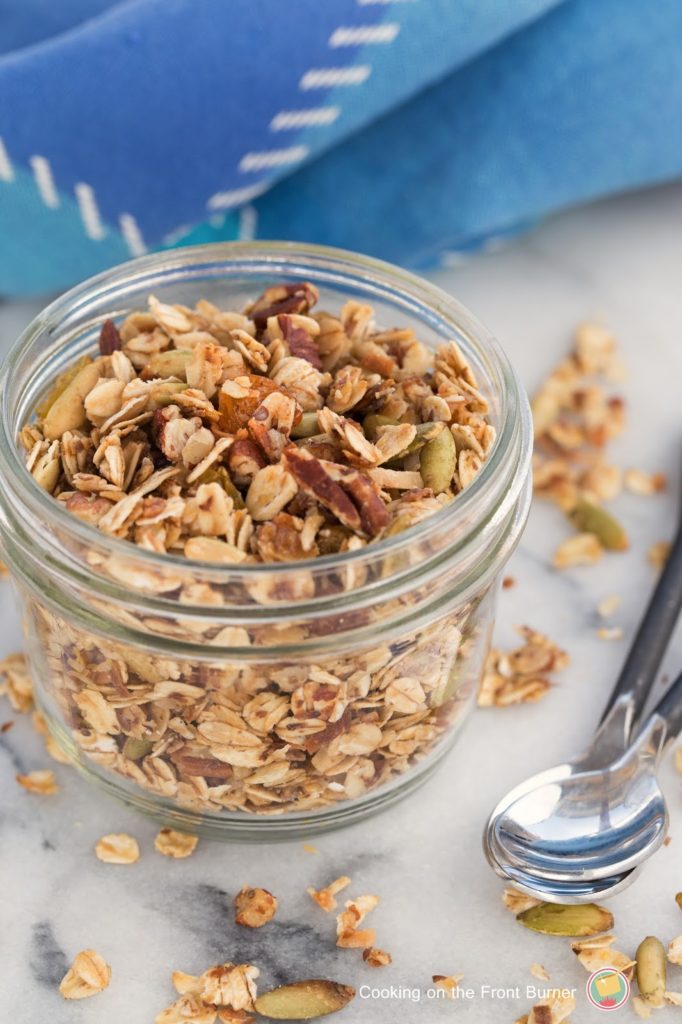 Homemade Honey Granola | Cooking on the Front Burner