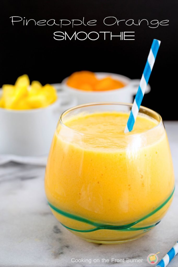 You will love making your own smoothie with these tropical flavors from Cooking on the Front Burner