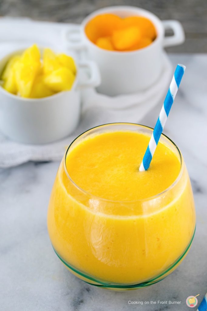 You will love making your own smoothie with these tropical flavors from Cooking on the Front Burner