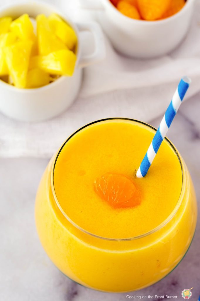 You will love making your own smoothie with these tropical flavors from Cooking on the Front Burner