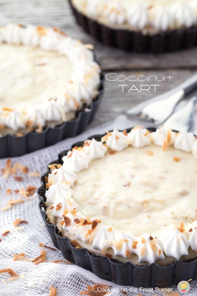 Old Fashioned Coconut Cream Tart