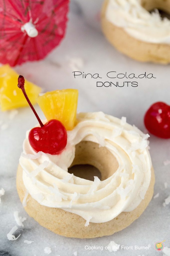 A bit of the tropics with this baked Pina Colada Donut | Cooking on the Front Burner Pina Colada Donut