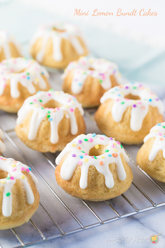 Easy Mini Lemon Bundt Cakes - Practically Homemade