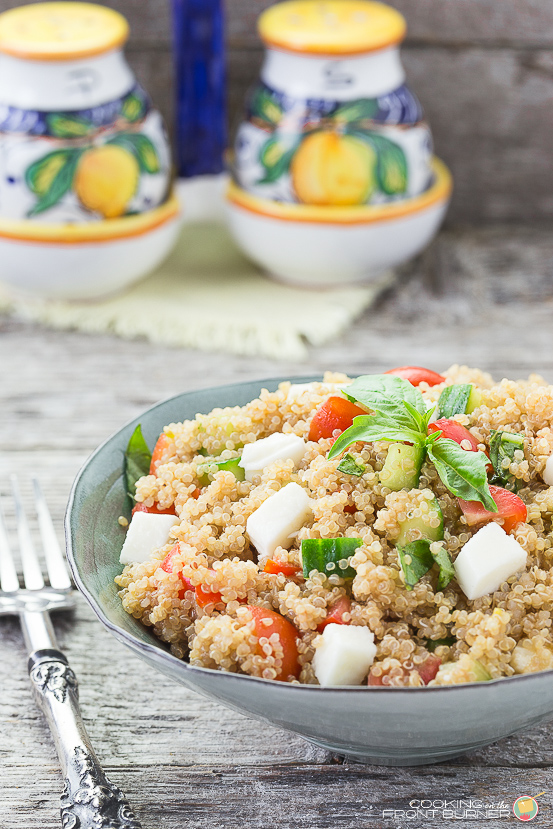 Italian Quinoa Salad | Cooking on the Front Burner