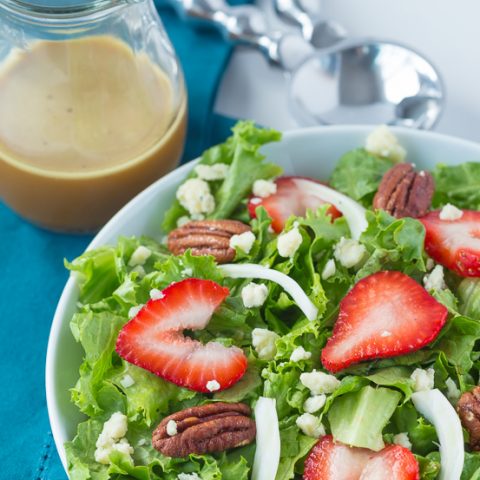 Spring Salad with Strawberry, Fennel and Orange Vinaigrette