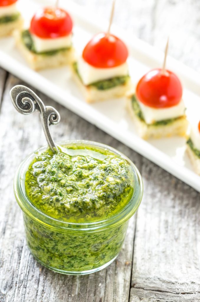 pesto in a jar