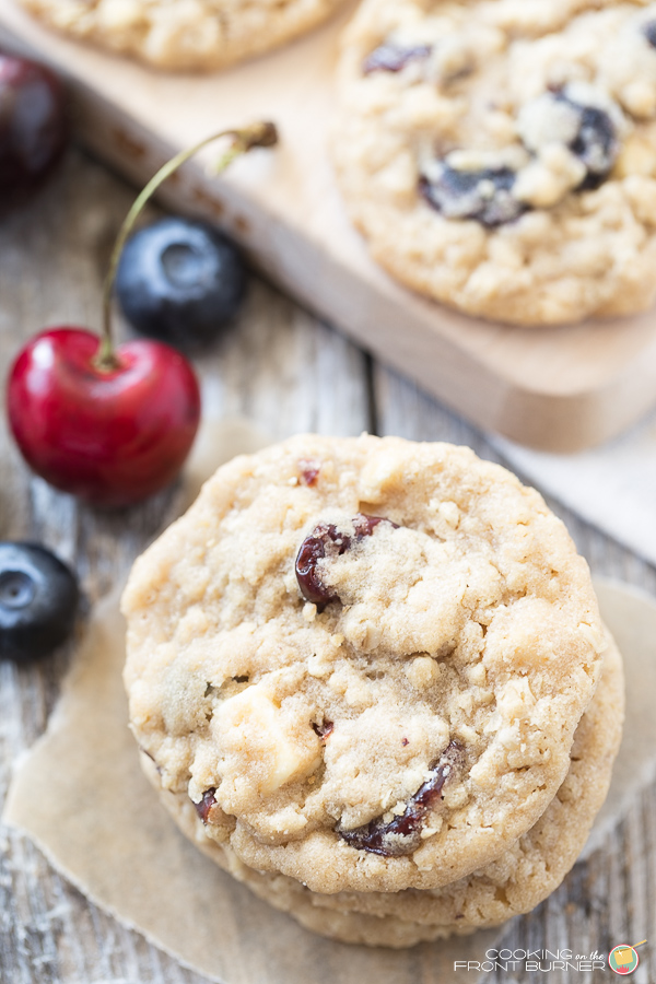 Fruity Oatmeal Cookies | Cooking on the Front Burner