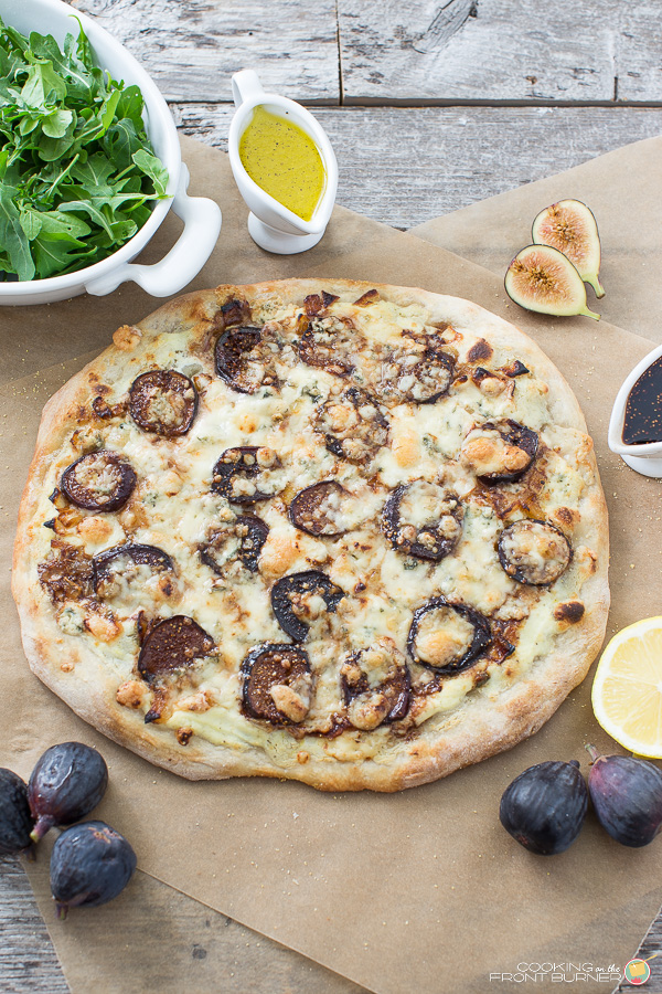 Fresh Fig Pizza with Arugula | Cooking on the Front Burner