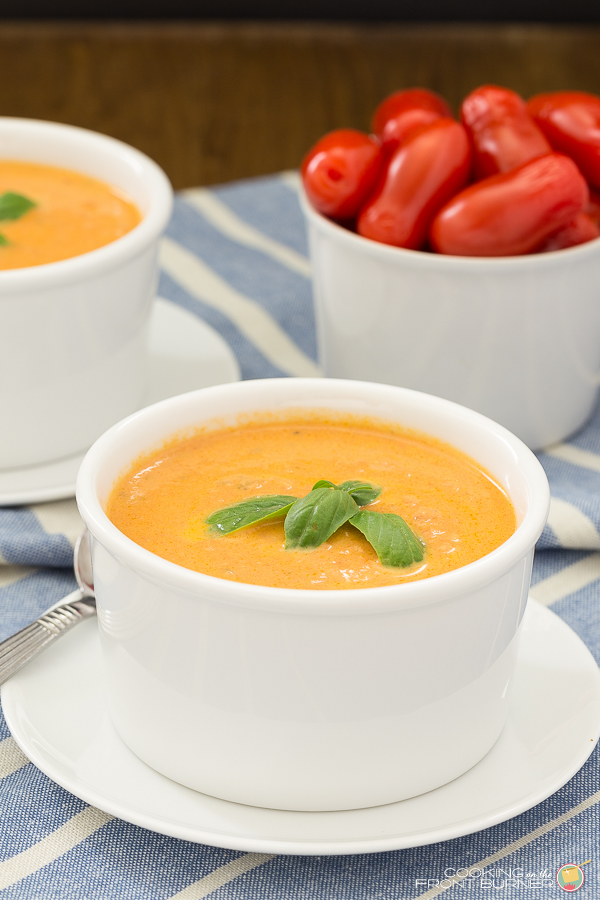 Homemade Tomato Basil Soup | Cooking on the Front Burner