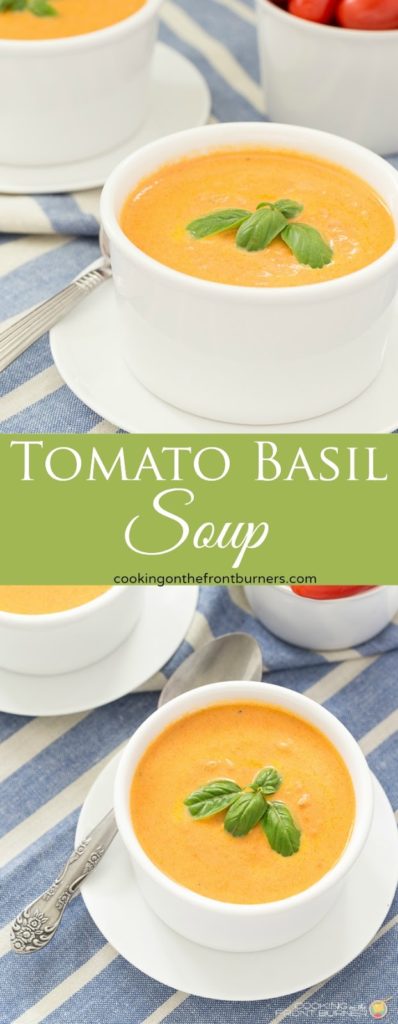 Homemade Tomato Basil Soup | Cooking on the Front Burner