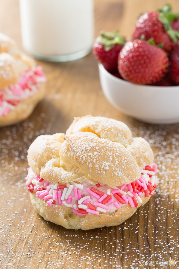 Cream Puffs with Strawberry Mousse | Cooking on the Front Burner