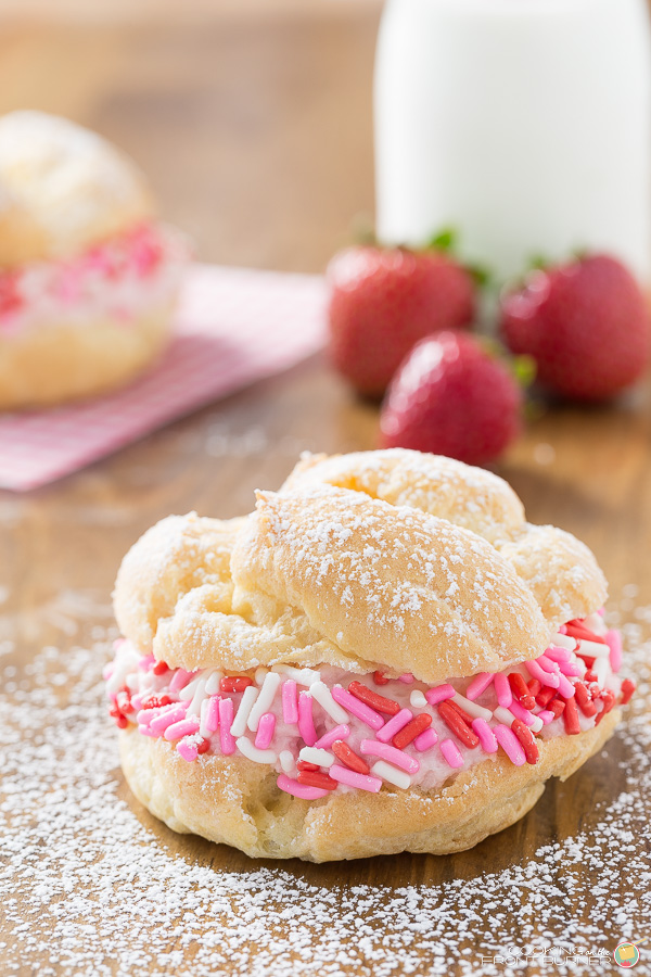 Cream Puffs with Strawberry Mousse | Cooking on the Front Burner