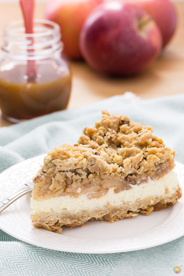Apple Crisp Cheesecake | Cooking on the Front Burner